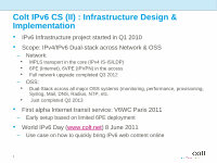 Page 8: Colt IPv6 for Business Customers Case Study - Swiss IPv6 Council Jun 2013-v3